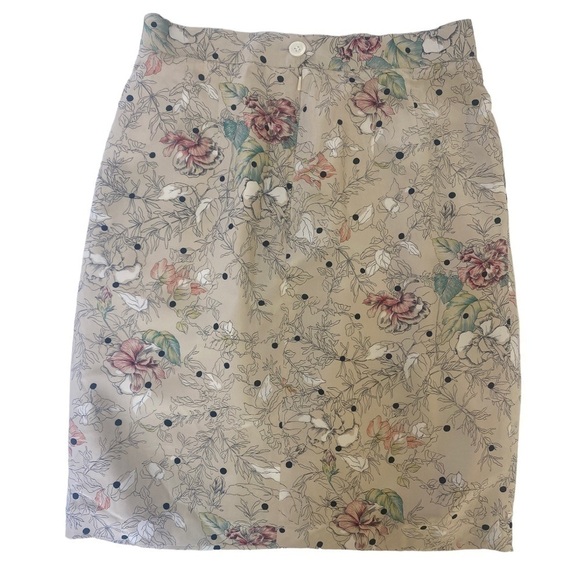 PERRY Ellis Portfolio Vintage Silk Skirt - Picture 2 of 3